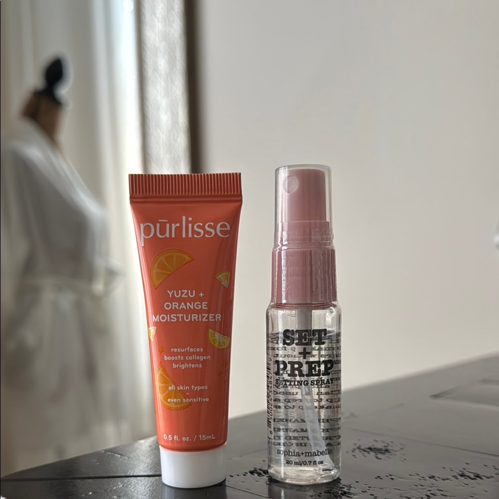 Orange and Pink Setting Powder and Spray for Flawless Makeup